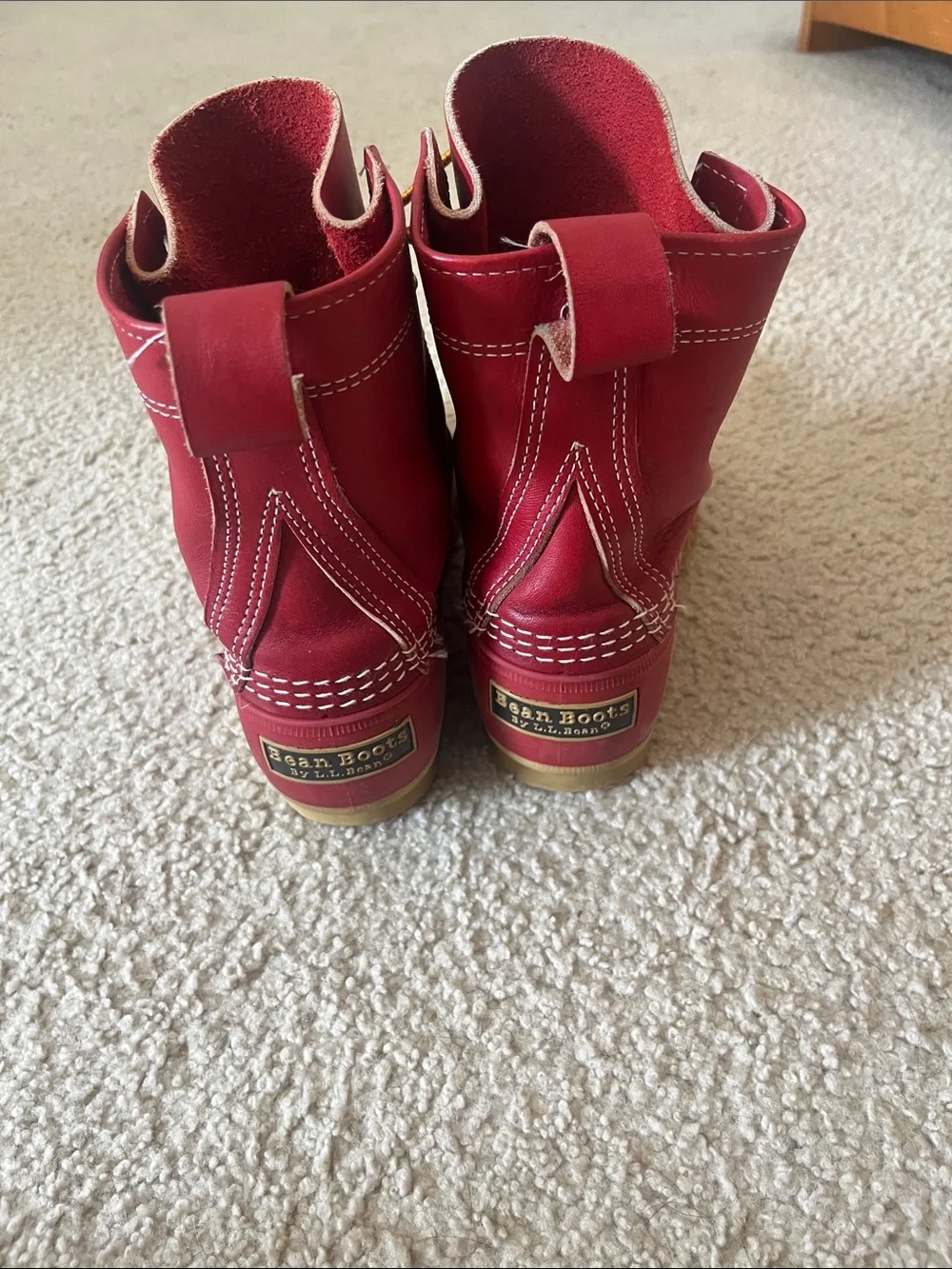 L.L. Bean Red Waterproof Winter Duck Boots